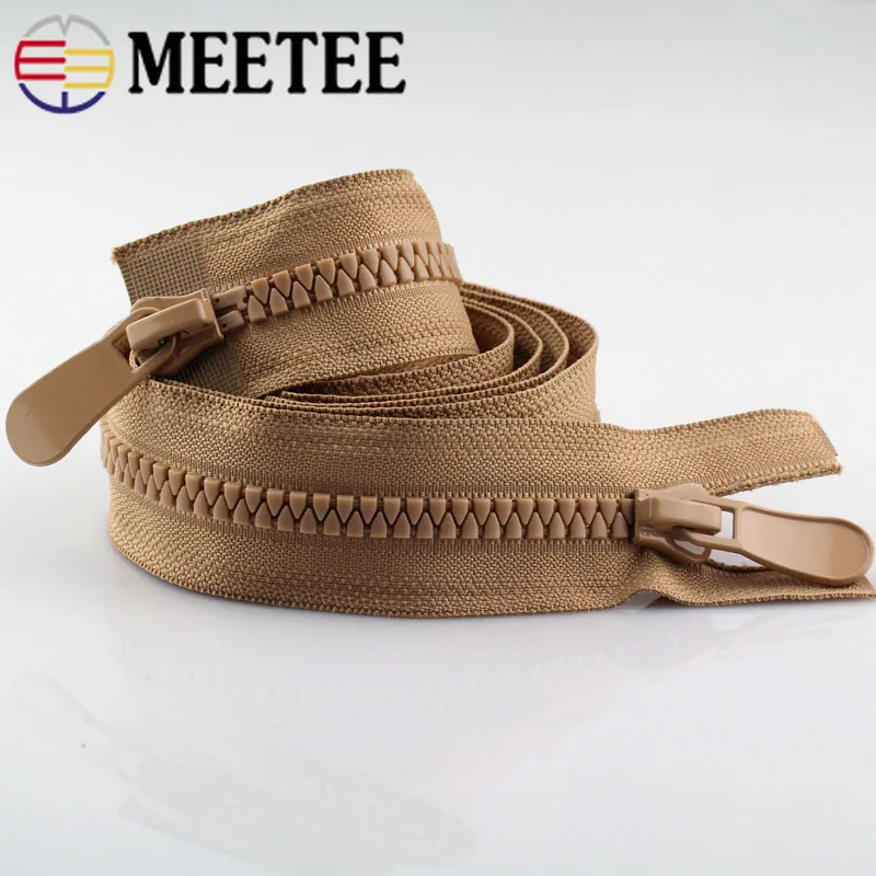 8 # автоматический замок Экологически чистая молния для куртки двойной ползунок