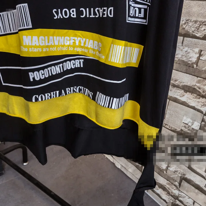 Для женщин Street Wear печати штрих летнее платье Новинка АСИММЕТРИЧНЫМ ПОДОЛОМ