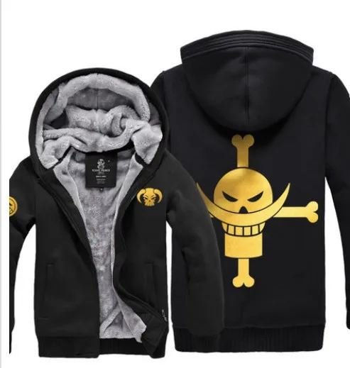 Аниме цельный костюм соломенная шляпа Луффи утолщаются зимние Mihawk Ace Chopper куртка