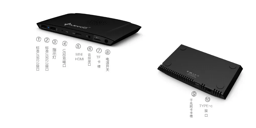 Meegopad T09 Pro 4G RAM 64G ROM мини ПК Intel Atom Cherry Trail X5 Z8350 Windows 10 Type-C компьютерная палка Wtih WIFI BT