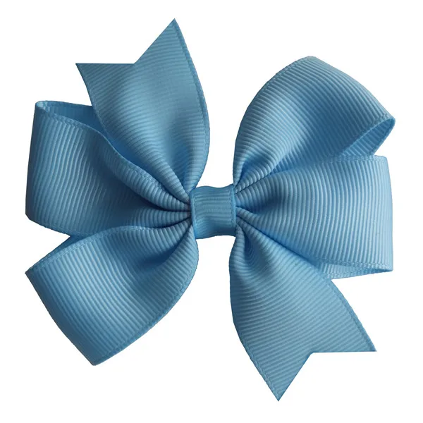 311 Blue Mist 2 шт. Детские волосы для девочек лук 3,5 ''оплетенный обруч для волос заколки для волос аксессуары Головные уборы Бутик Grosgrain ласточкин хвост Луки заколки - Цвет: 311 Blue Mist
