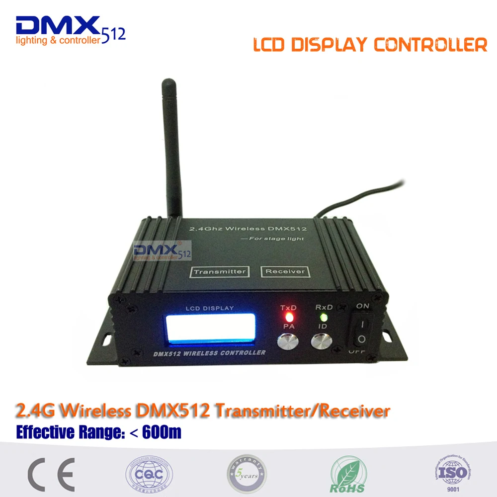 3 шт. беспроводной контроллер DMX512 с ЖК дисплеем и 12 беспроводных dmx