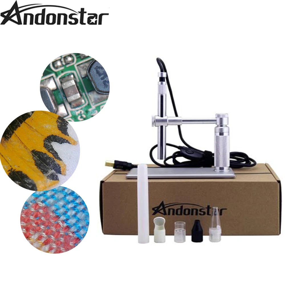 Цифровой микроскоп Andonstar A1 2 МП USB 500x8 светодиодный usb подставка для видеокамеры