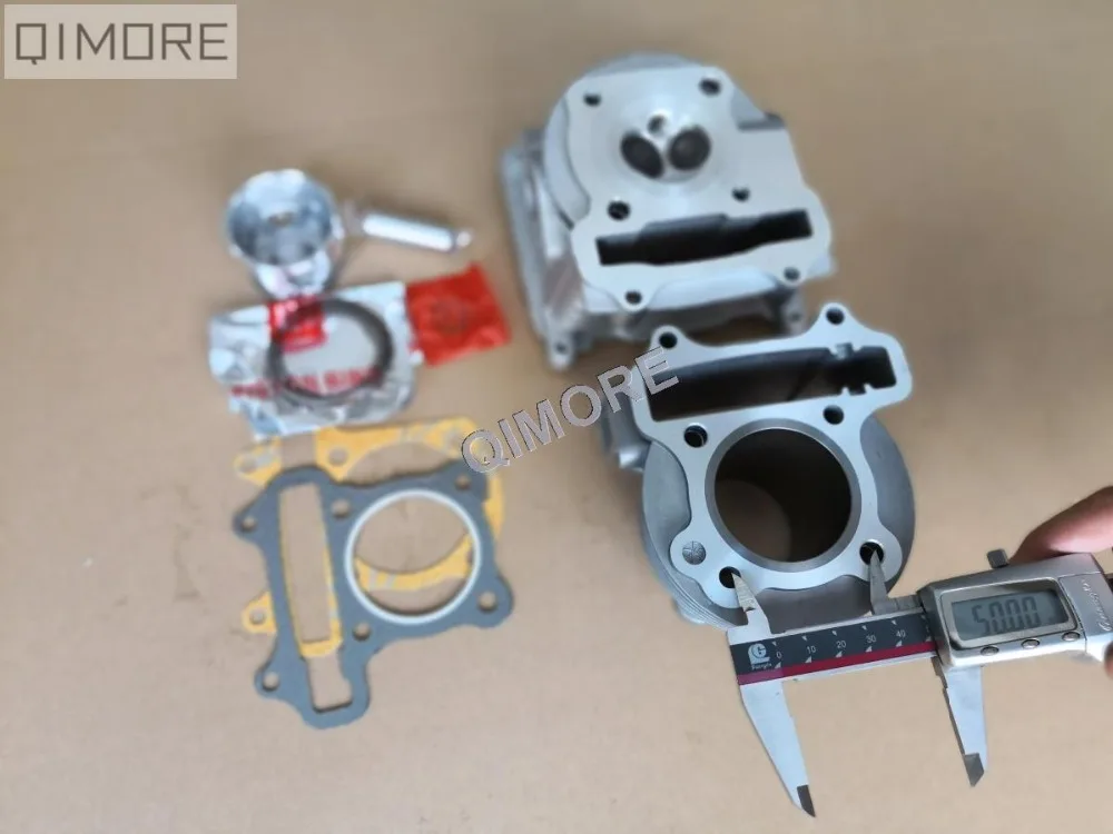 39 мм 139QMB GY6-50 cc обновлен до 47 мм 147QMD GY6 80 cc большой комплект отверстий, с головкой цилиндра 64 мм клапаны