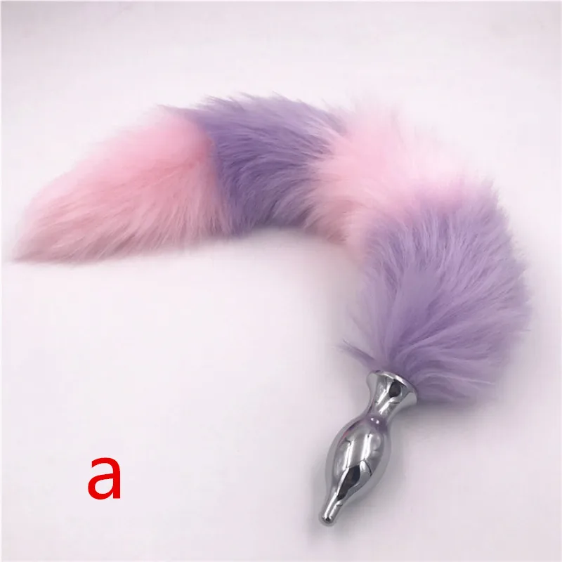 Fox Tail Anal Plug Stainless Steel Butt Plugs Sexy Romance Dilator Adult Products Sex Toys for Men Women H8-94F | Красота и здоровье