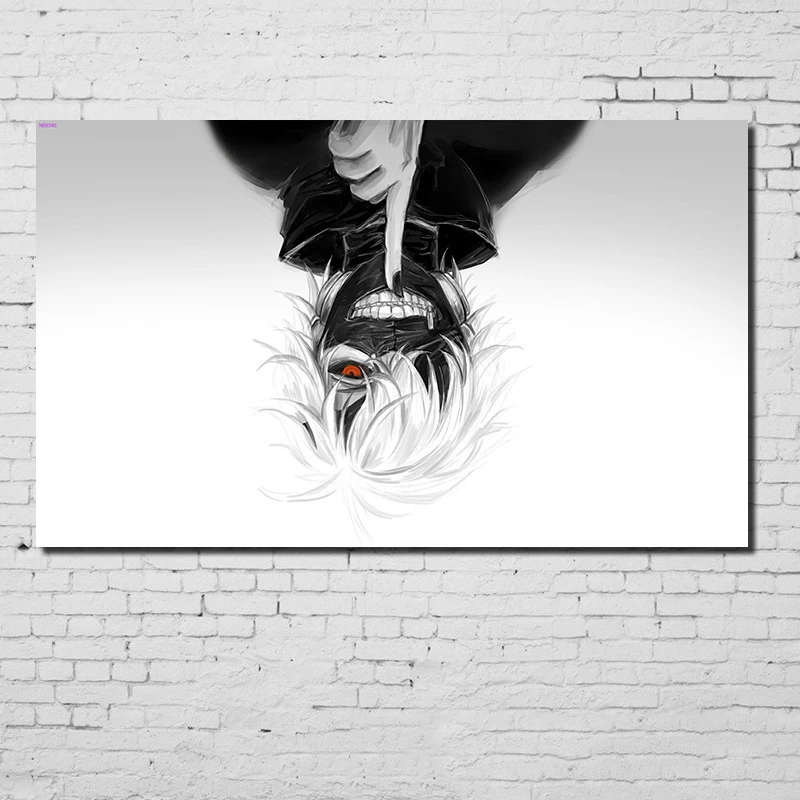 Уютный момент аниме Токийский вурдалак плакат Kaneki Touka белая крафт-бумага Tokio вурдалак Принт плакат Настенный декор Куадрос decoracion QT519