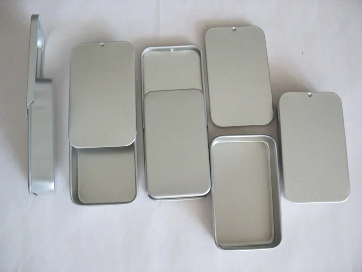 

70x42x15mm sliding tin box/mint tin box/lip balm packing box with food grade coating/rectangle tin100pcs/lot