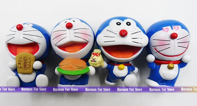 8 шт./лот 6 см ПВХ высококачественные японские аниме фигурки в наборе doraemon