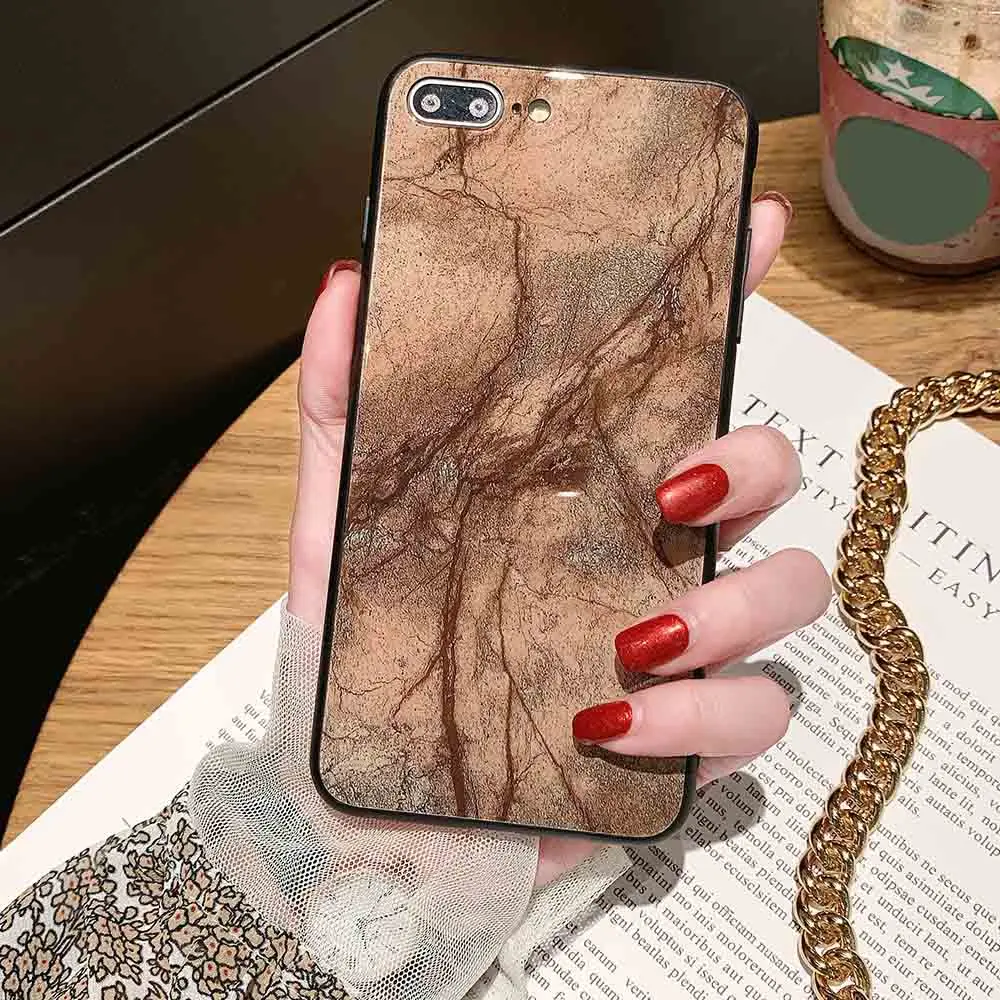 Жесткий чехол RAXFLY из закаленного стекла для iPhone XR X XS Xs Max 7 8 Plus чехлы 6 6S Простой