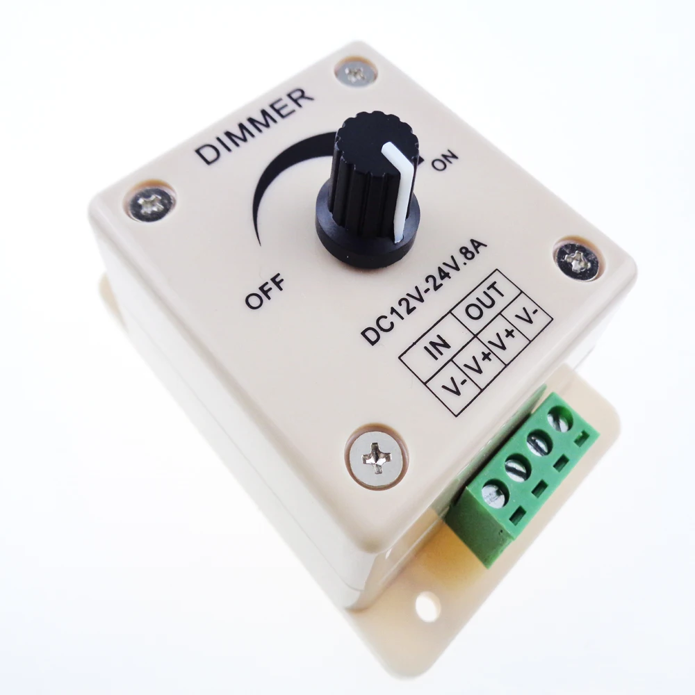 Мини контроллер светодиодов переключателя диммера 8A 96 Вт для одноцветной