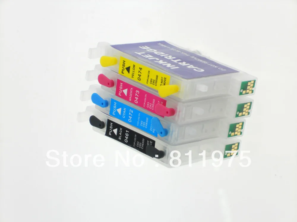 T0631 T0634 многоразовый чернильный картридж для принтеров EPSON STYLUS C67 C87 CX3700 CX4100