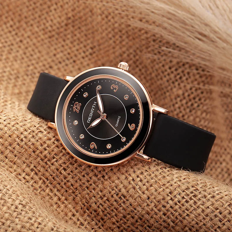 Creative Women Quartz Watches Rhinestone Silicone Ladies Bracelet Romantic Zegarek Damski Fashion Trend Minimalsit Reloj Mujer | Наручные