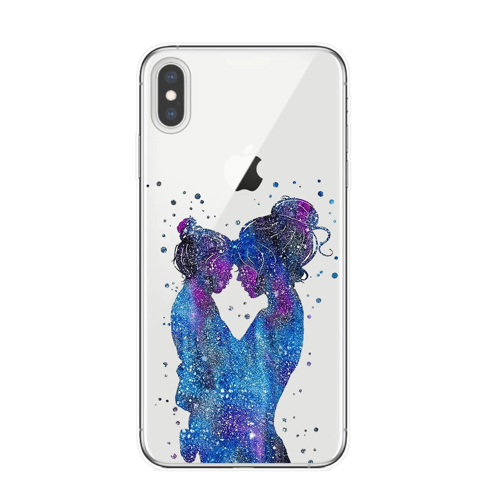 Модный мягкий термополиуретановый чехол для iPhone 11 Pro XS Max X XR 8 8Plus 7 6 6S Plus 5S SE силиконовый женский чехол для телефона