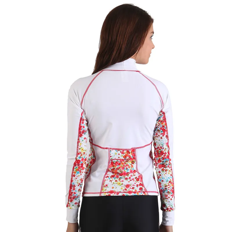 SBART Rashguard женские рубашки для плавания из лайкры, топ для серфинга с длинным рукавом, купальный костюм для плавания, Женский гидрокостюм для серфинга, рубашка для дайвинга Upf50 UV J913