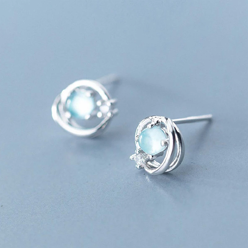 Весенние романтические серьги Планета Настоящее серебро 925 проба дизайн