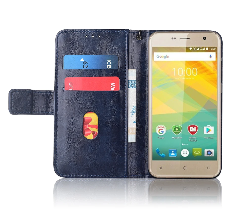 Кожаный чехол-книжка для Prestigio Muze B3 PSP3512 Fundas с цветочным принтом специальный чехол-бумажник с подставкой и ремешком
