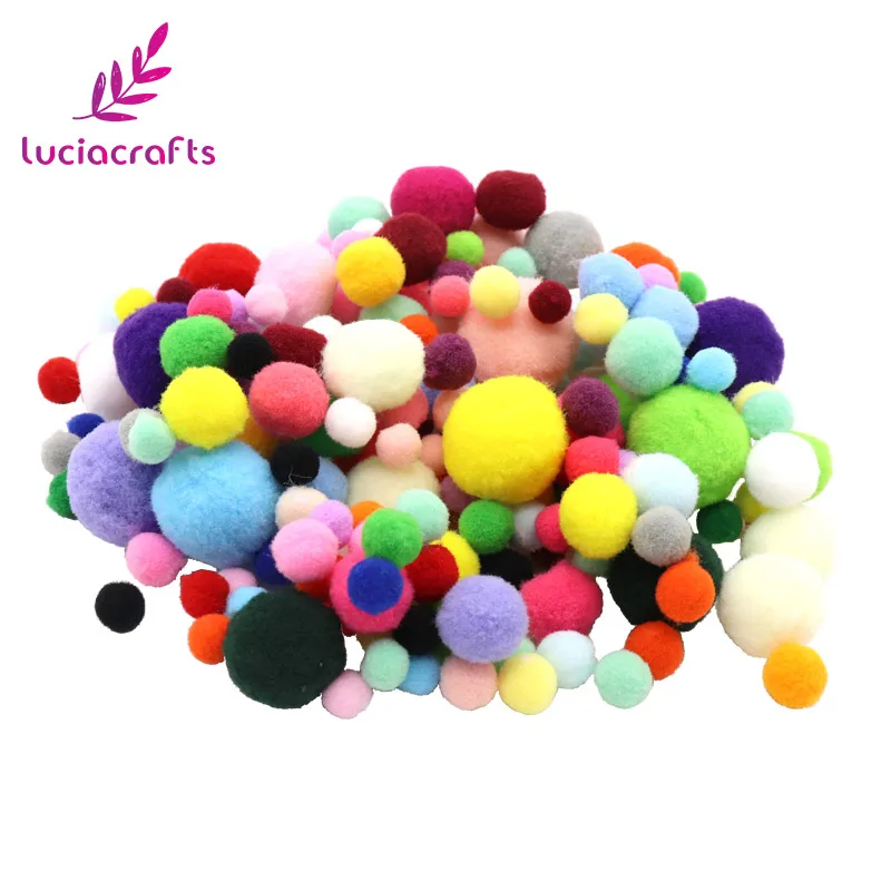 Очистители труб Lucia Crafts стебель синели и помпоны с Googly бегающие глазки для