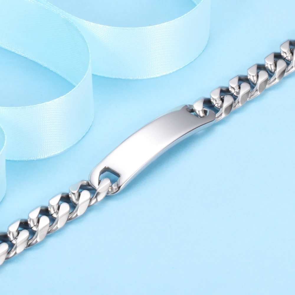 Браслет из нержавеющей стали мужской браслет на цепочке и звеньях модное