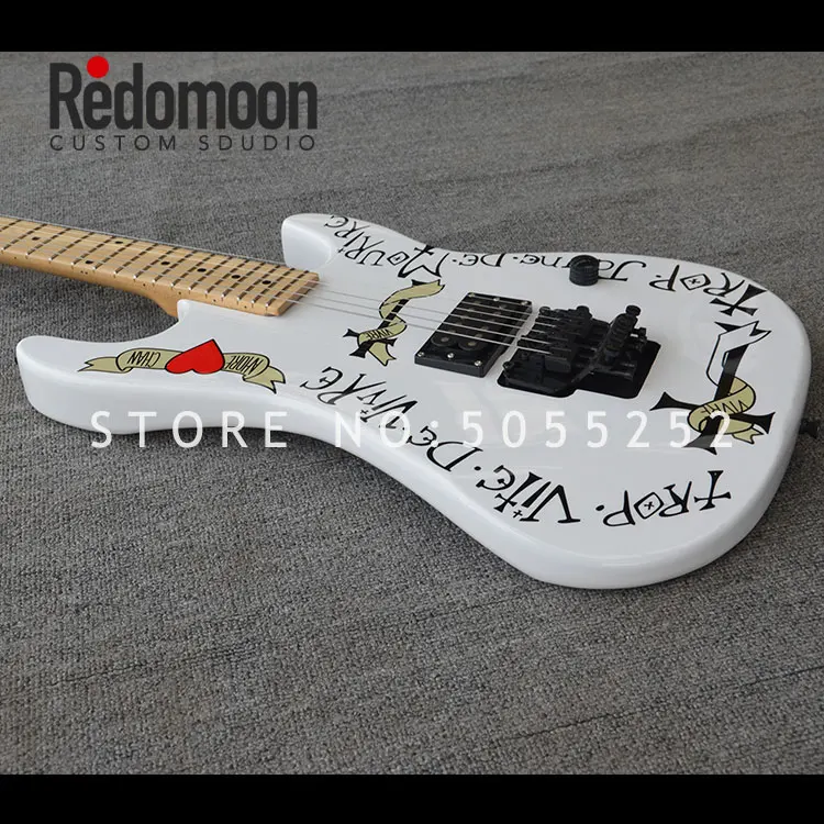 Фабрика на заказ гитара 6 струн charvel электрогитара с кленовым грифом черный hardwares музыкальный инструмент магазин