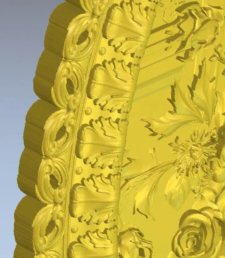 3d модель рельеф для ЧПУ в формате STL Flower_18|3d model relief|3d relief modelfor cnc |