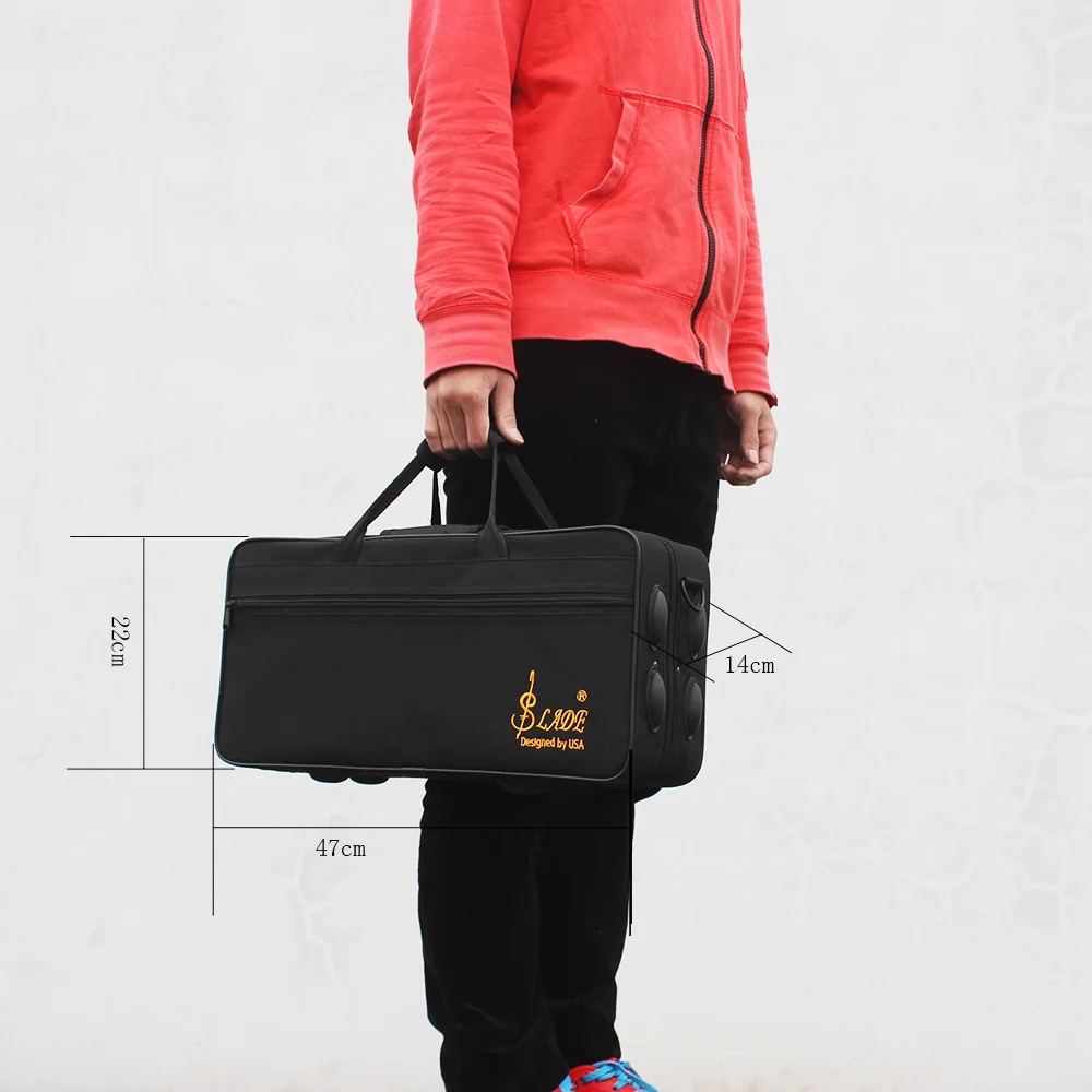 Латунный саксофон Bb Bend альторн сопрано инструмент для ветра с Чехол перчатки