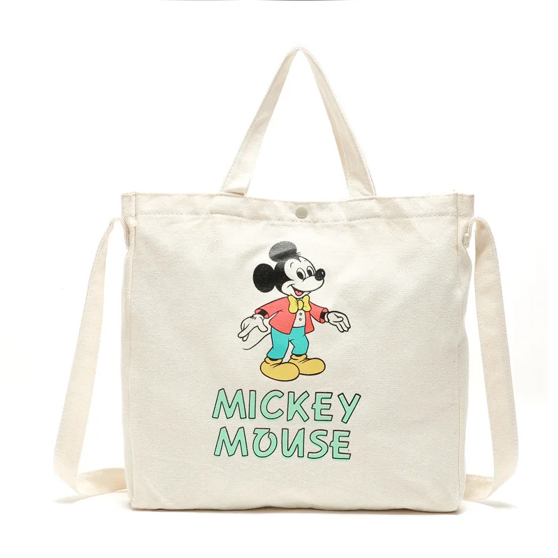 Disney Микки Маус леди пеленки мешок мультфильм плеча вместительная сумка хозяйственная сумка-тоут для досуга Женские подарок Посланник Симпатичные