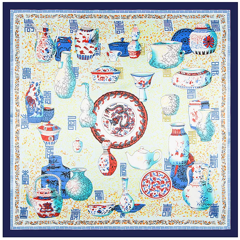 Новое поступление 90 см * 2017 большой размер Модный Шелковый квадратный шарф для