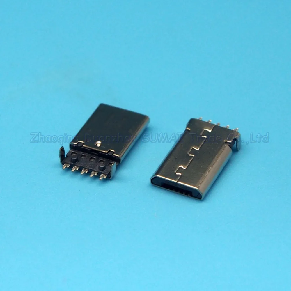 100 шт. Micro5P штепсельная вилка интерфейс раковины покрытие SMT Мужская короткий
