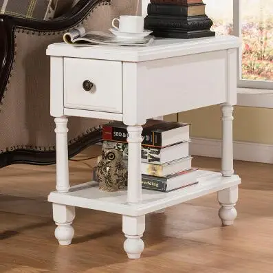 

American sofa a few sitting corner a few phone side simple side table European handrail cabinet small tea table coffee table .