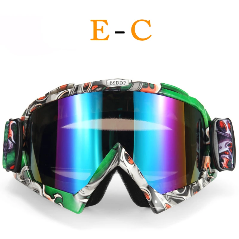Очки для мотокросса беговые лыжи сноуборд ATV маска Oculos Gafas мотоциклетный шлем MX очки - Цвет: C2