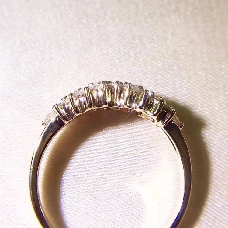Обручальное кольцо с натуральным бриллиантом LASAMER 0.49CT 18 К розовое золото