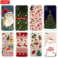 Silicone Cover Phone Case For Iphone 2020 Plus pro Max Case Merry Christmas