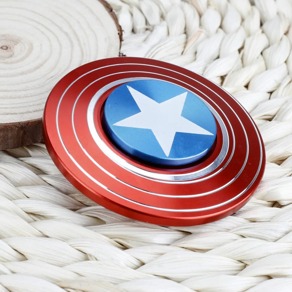 Непоседа палец Spinner Американский капитан шустрик подшипник Непоседа ручной Spinner пальцев гироскопа EDC СДВГ время вращения Длинные анти-стресс