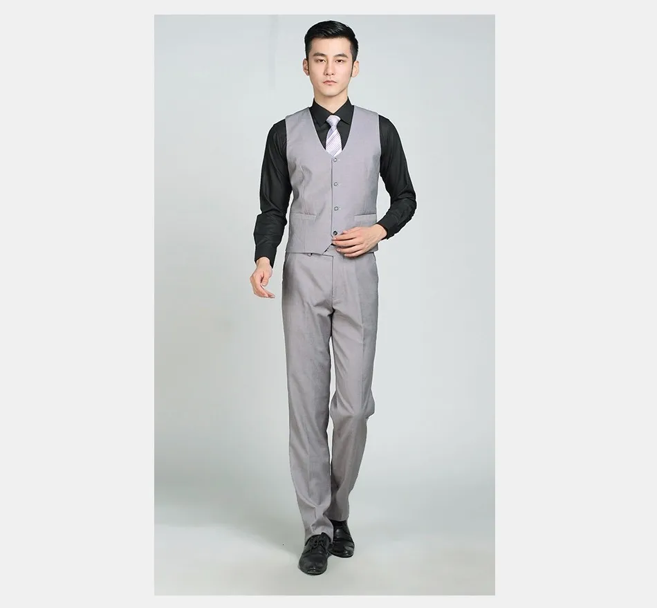 Для мужчин Slim Fit жилет мужской костюм жилет социальных Одежда Свадебные вечерние модные синий черный серый фиолетовый винный красный и белый цвет S312