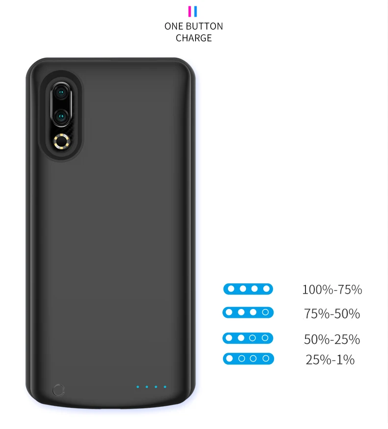 Высокое качество 6500 мАч чехол банка питания для Meizu 16 s пакет резервного заряда батареи для Meizu 16 s корпус аккумулятора