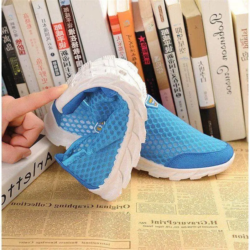 Женские удобные сетчатые лоферы Женская Вулканизированная обувь без шнуровки