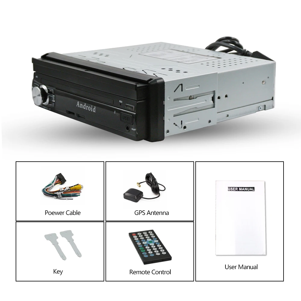 Новая версия 7 ''gps навигация 1 Din автомобильный Радио плеер Bluetooth Android 8 0 MP5