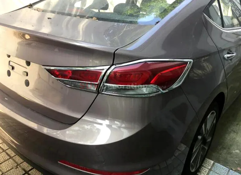 Новинка! Для 6 го поколения для hyundai Elantra Avante 2016 2017 ABS хромированный задний фонарь