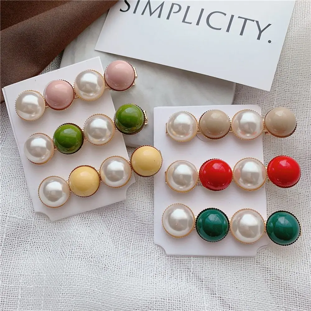 2019 Новое поступление винтажная жемчужная челка клип боковой зажим Корея Новый