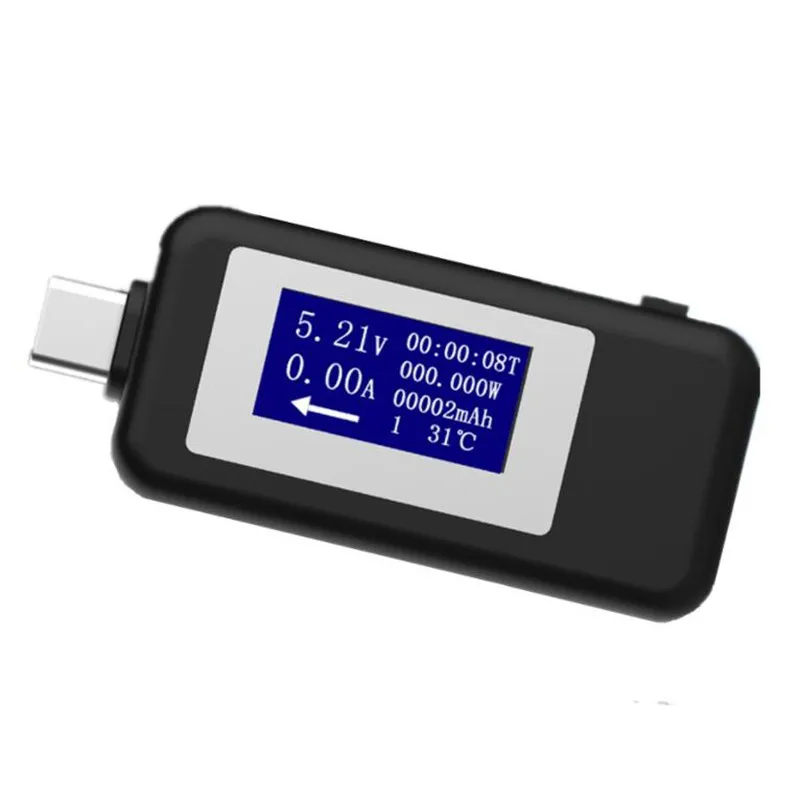 USB Type C тестер ЖК цифровой измеритель напряжения тока вольтметр Ампер Вольт