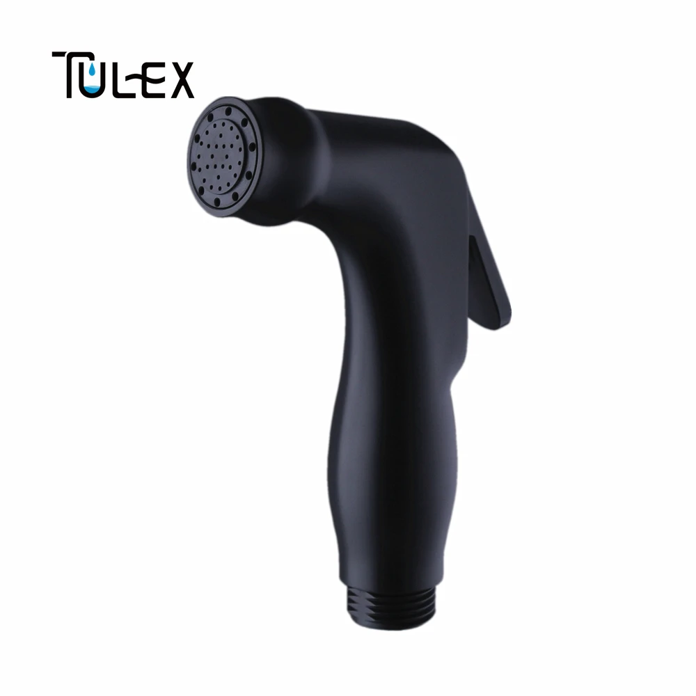 TULEX черный Туалет Биде ручной опрыскиватель душевая головка Shattaf гигиенический запорный опрыскиватель аксессуары для ванной комнаты