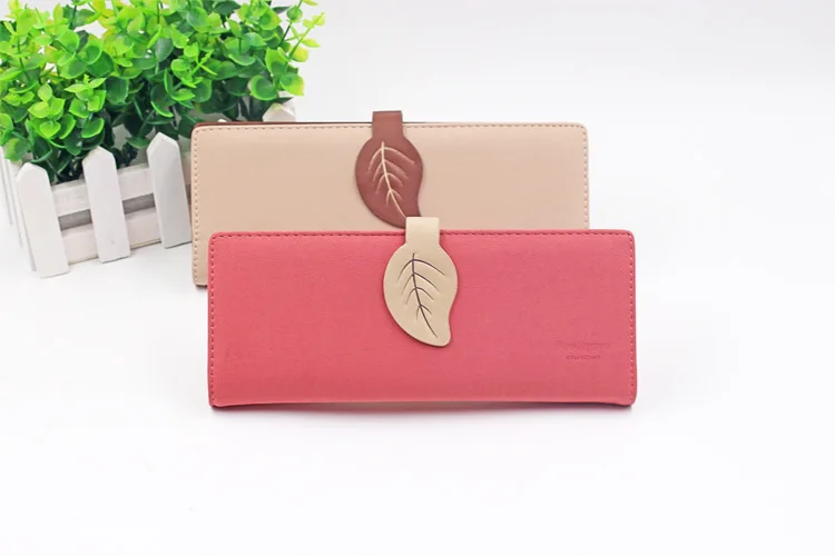 Prettyzys, Новое поступление, Женский держатель для кредитных карт, брендовый длинный листик, дизайнерские 55 держателей карт, кожа, Винтажный дизайн, кошелек, карта