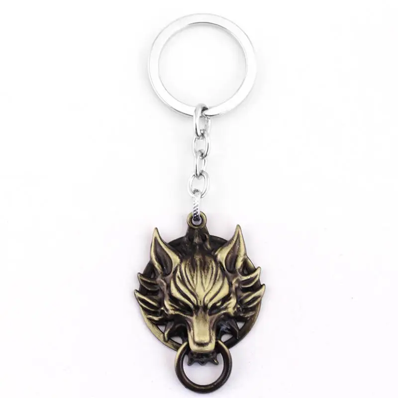 keychain bronze Новинка, Аниме игра Final Fantasy 8 Griever Squall Leonhart, ожерелье с головой льва VII 7, облако, волк, подвеска, косплей, ювелирные изделия, подарки - Окраска металла: keychain bronze