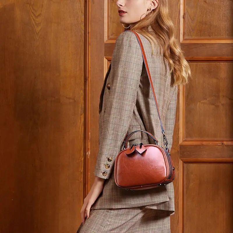Genuine Leather Handbag Crossbody Bag Women Fashion Shoulder Bag
