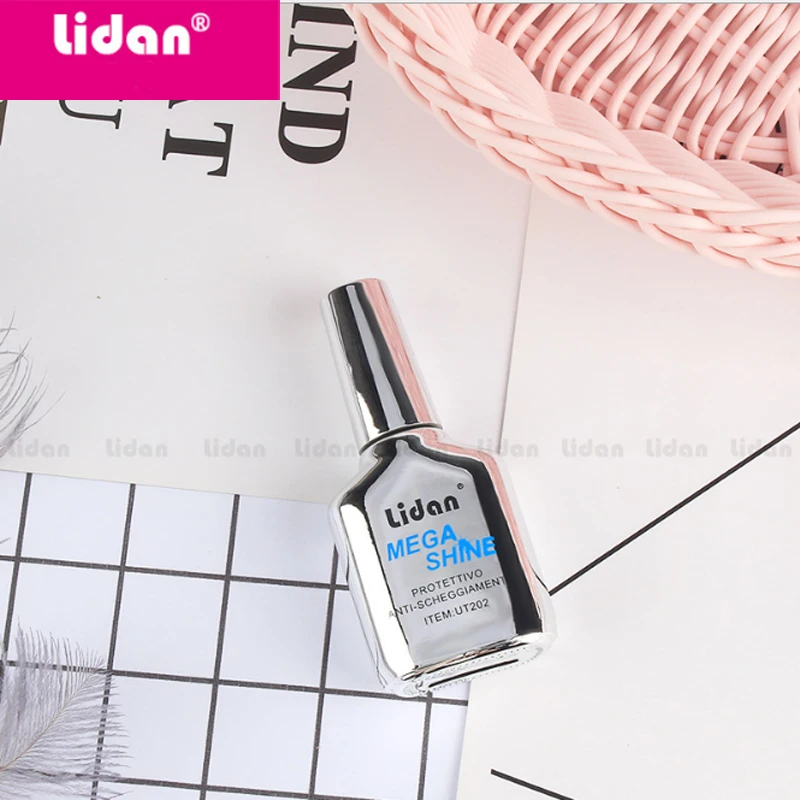 LIDAN Новый Алмазный Кристальный яркий лак для ногтей 15 мл прозрачная защита Ногтей