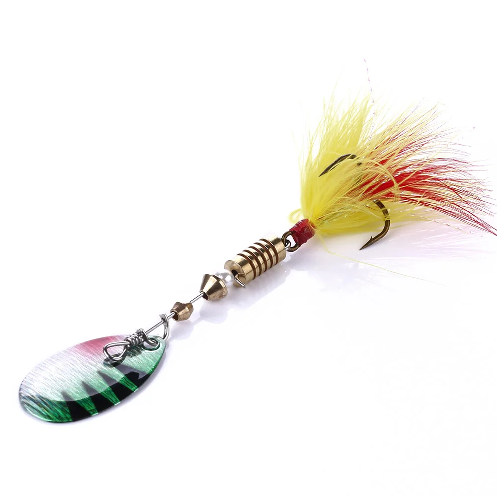 Fishing Spoon Lures Spinner Bait 70mm 5.5g Wobbler Metal Baits Spinnerbait Isca Artificial Dropshipping | Спорт и развлечения