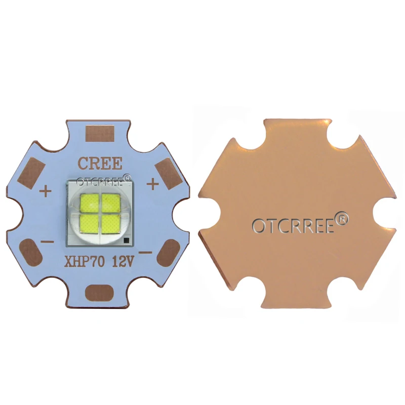 1 шт. 7070 20 Вт 6V12V светодиодный сменный Cree XHP70.2 XHP50.2 светодиодный излучатель холодный белый 6500K автомобильный светильник диодный чип светильник с медной печатной платой