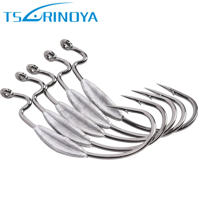 

TSURINOYA 10 шт. свинцовый тяжелый крючок 1 #2/0 #3/0 #4/0 # свинцовые грубые Зазубренные крючки для мягкой приманки Anzol Para Pesca рыболовные снасти