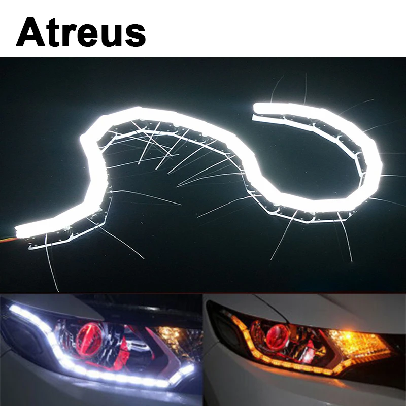 Atreus 2 шт. автомобиль Кристалл воды лампа глаз светодиодный DRL светильник для Nissan