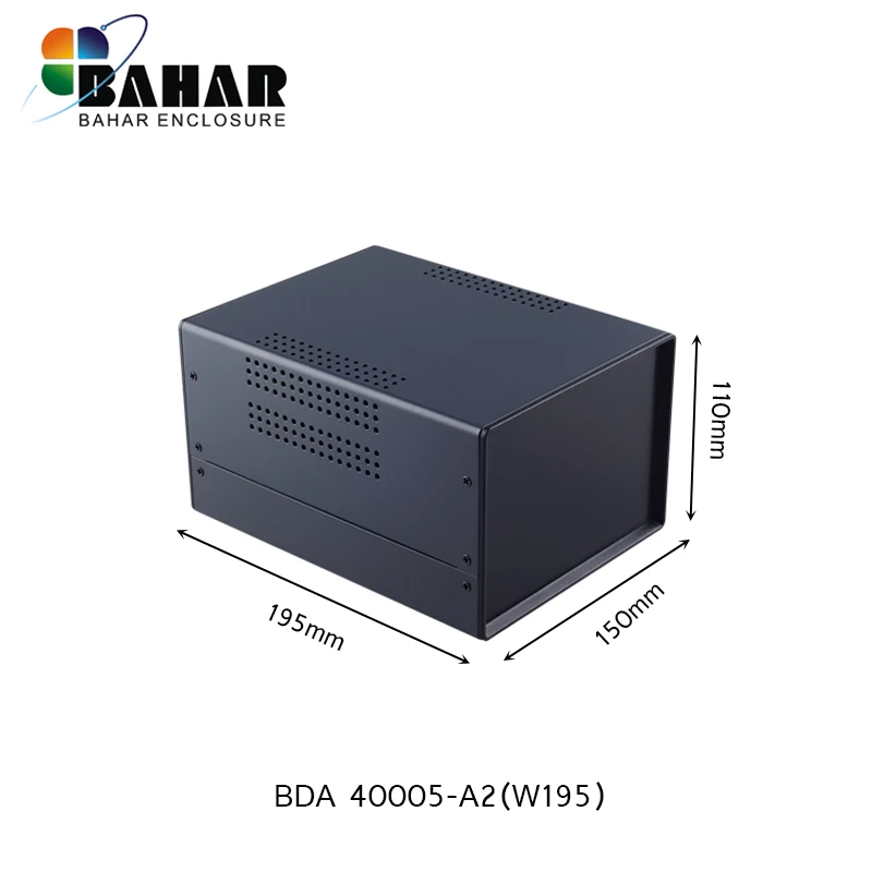BDA40005-A2(W195) Железный корпус для проектной коробки, железный корпус для оборудования электропитания, распределительная коробка diy, индивидуальный дизайн, железный корпус 195*150*110 мм - Цвет: BDA40005-A2(W195)